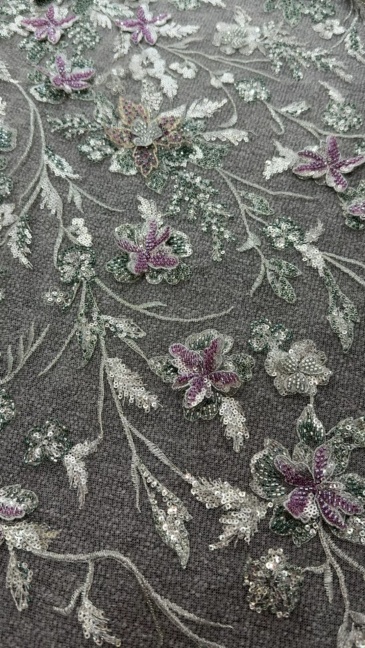 Star Blossom Embroidery Fabric
