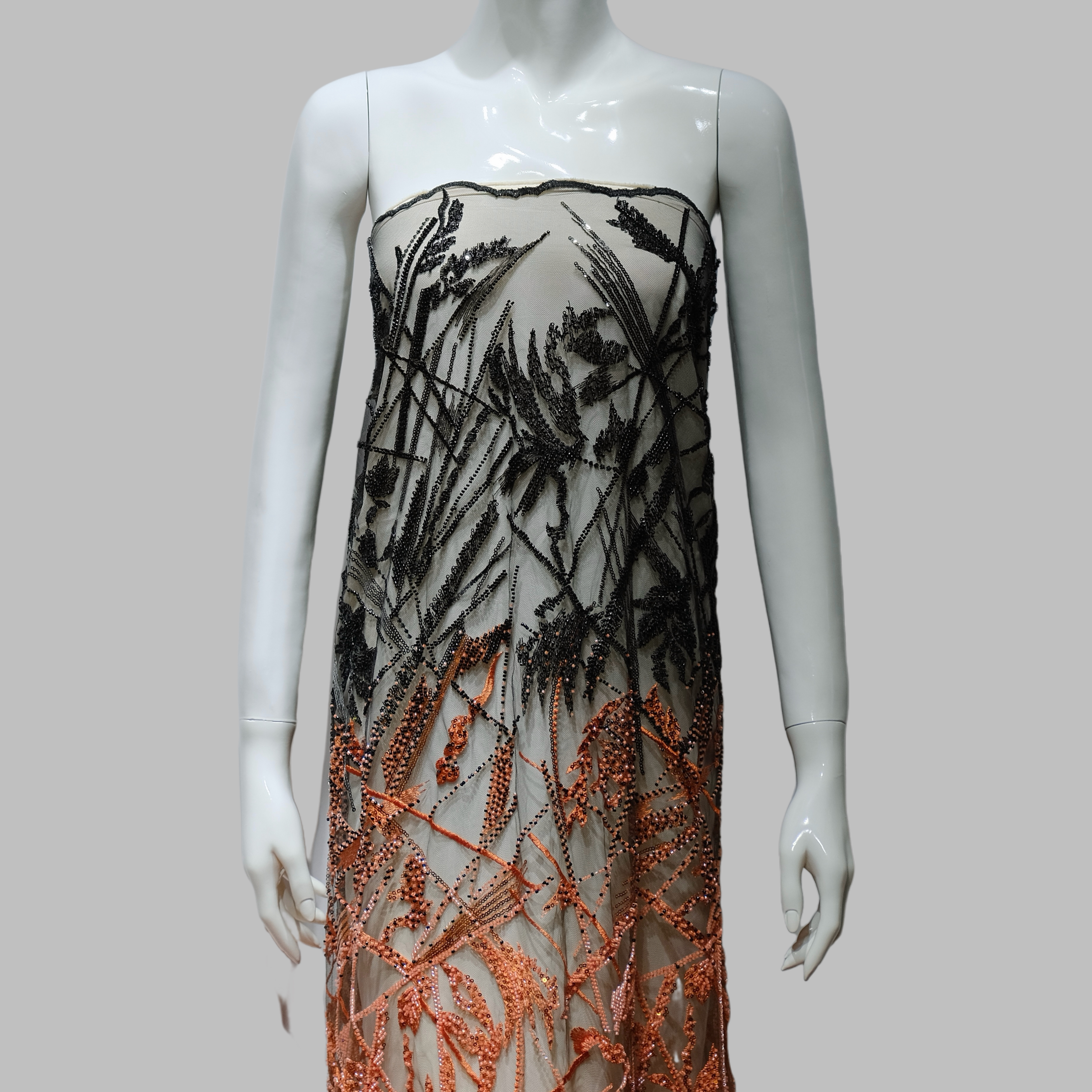 Two-Tone Weave Embroidery Fabric for couture fashion design2