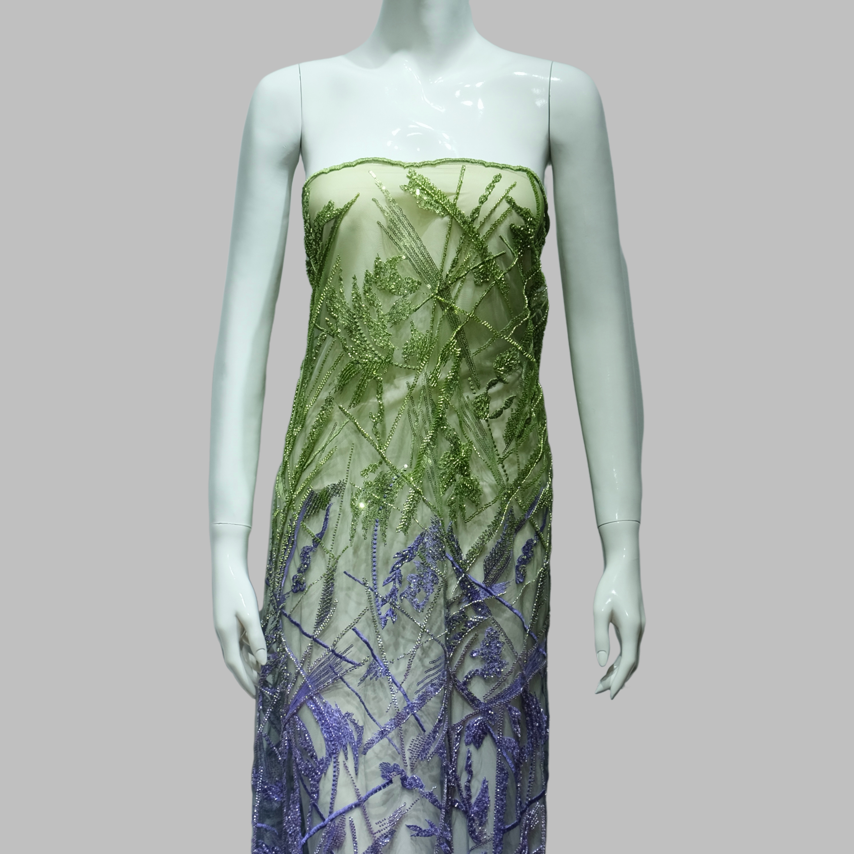 Two-Tone Weave Embroidery Fabric for couture fashion design1