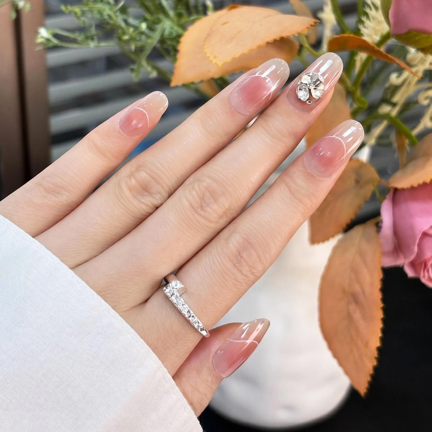 Leopard Gradient Rhinestone| 6 Styles, Reusable False Nails | Ashowner