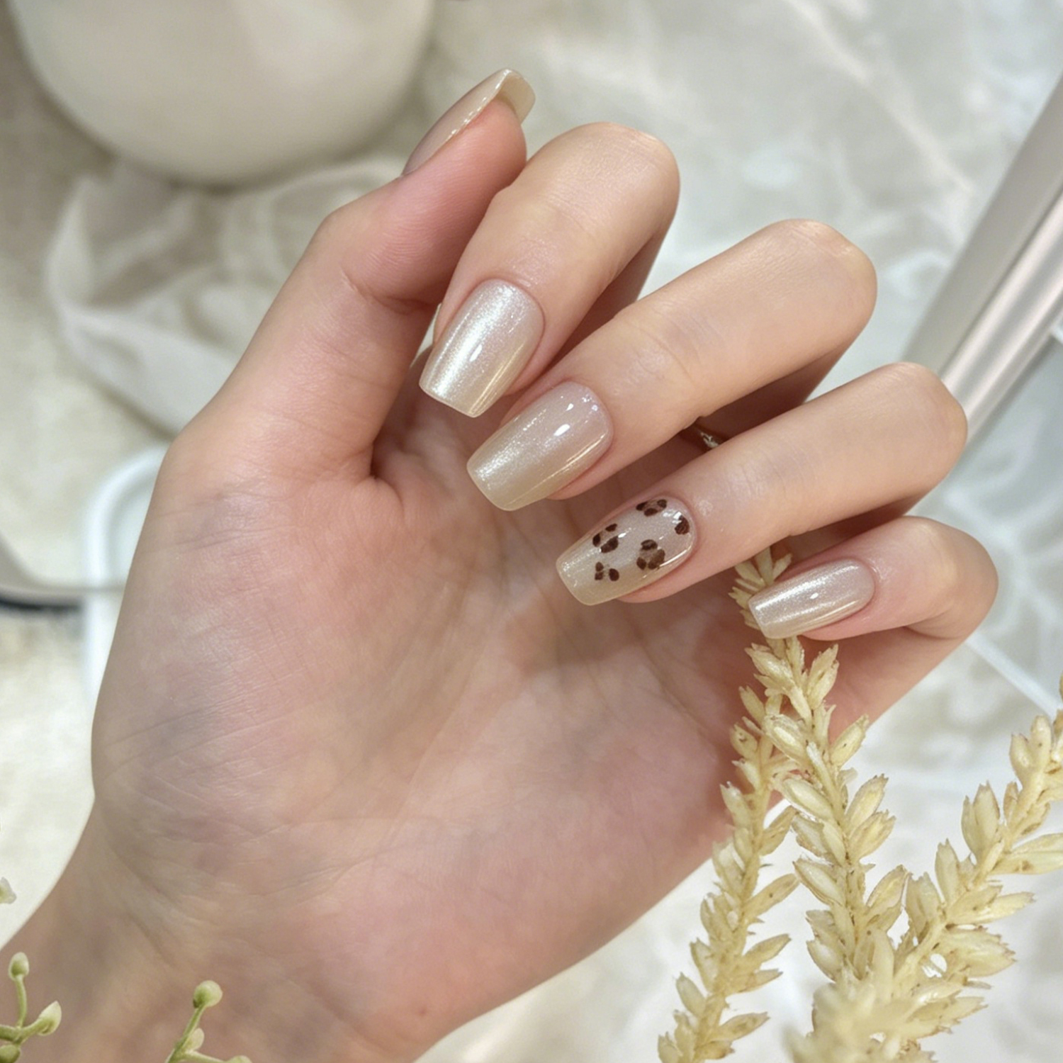 Leopard Gradient Rhinestone| 6 Styles, Reusable False Nails | Ashowner