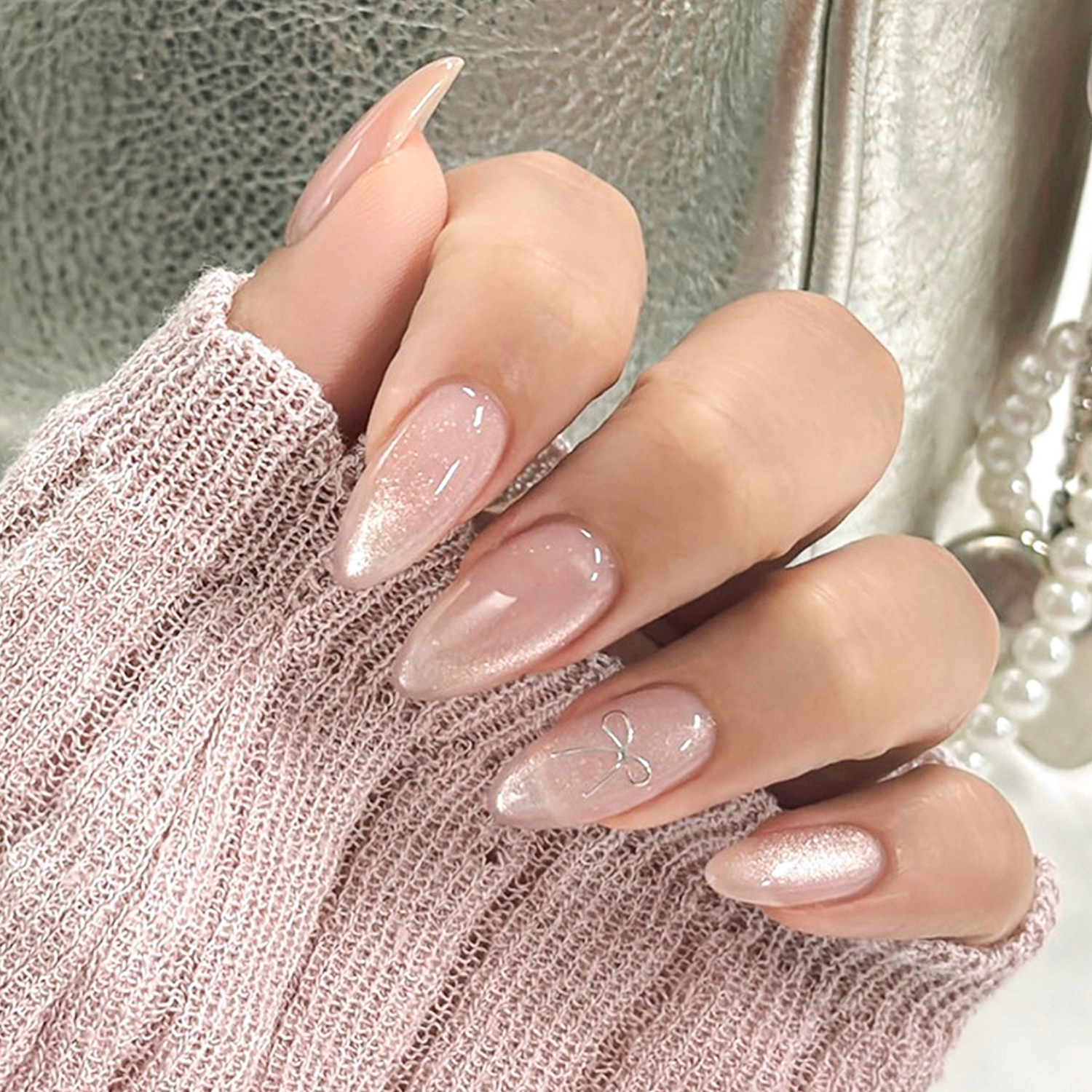 Gradient Metallic French | Reusable Press On