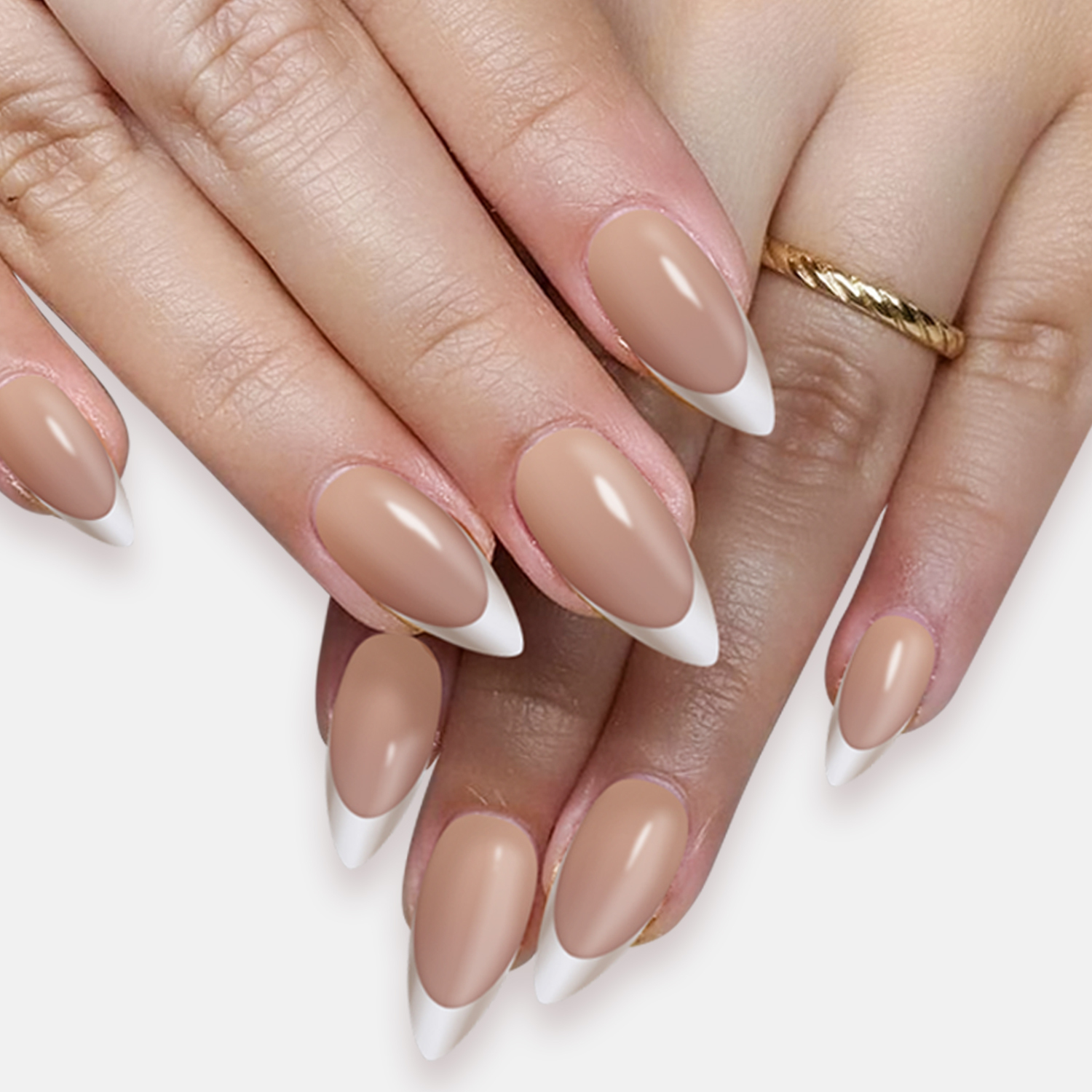 Gradient Metallic French | Reusable Press On