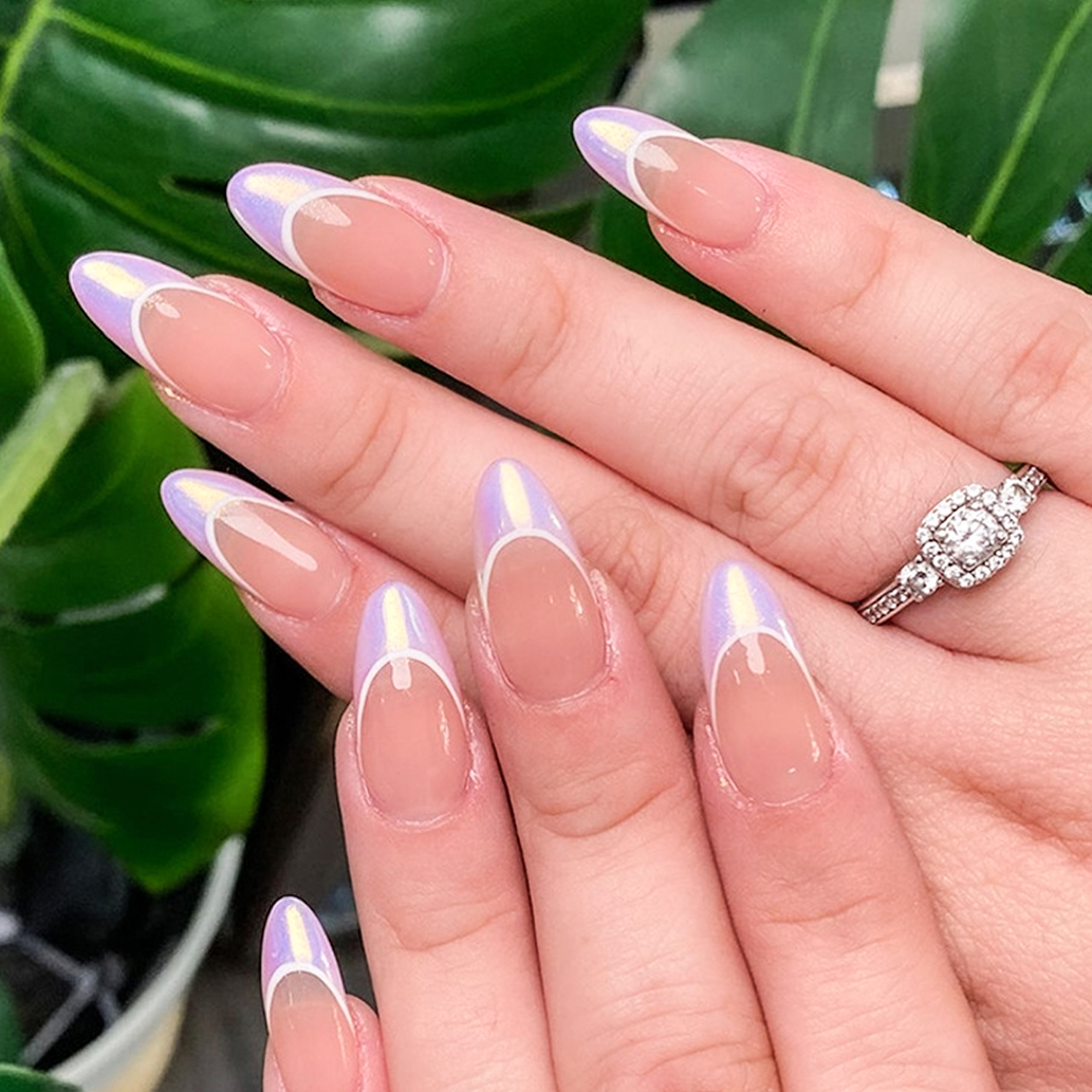 Gradient Metallic French | Reusable Press On