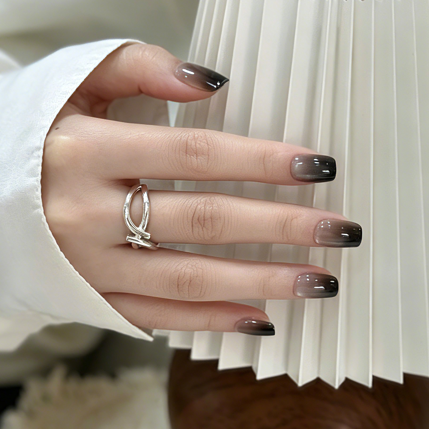 Gothic Cross Chrome | Reusable Press On