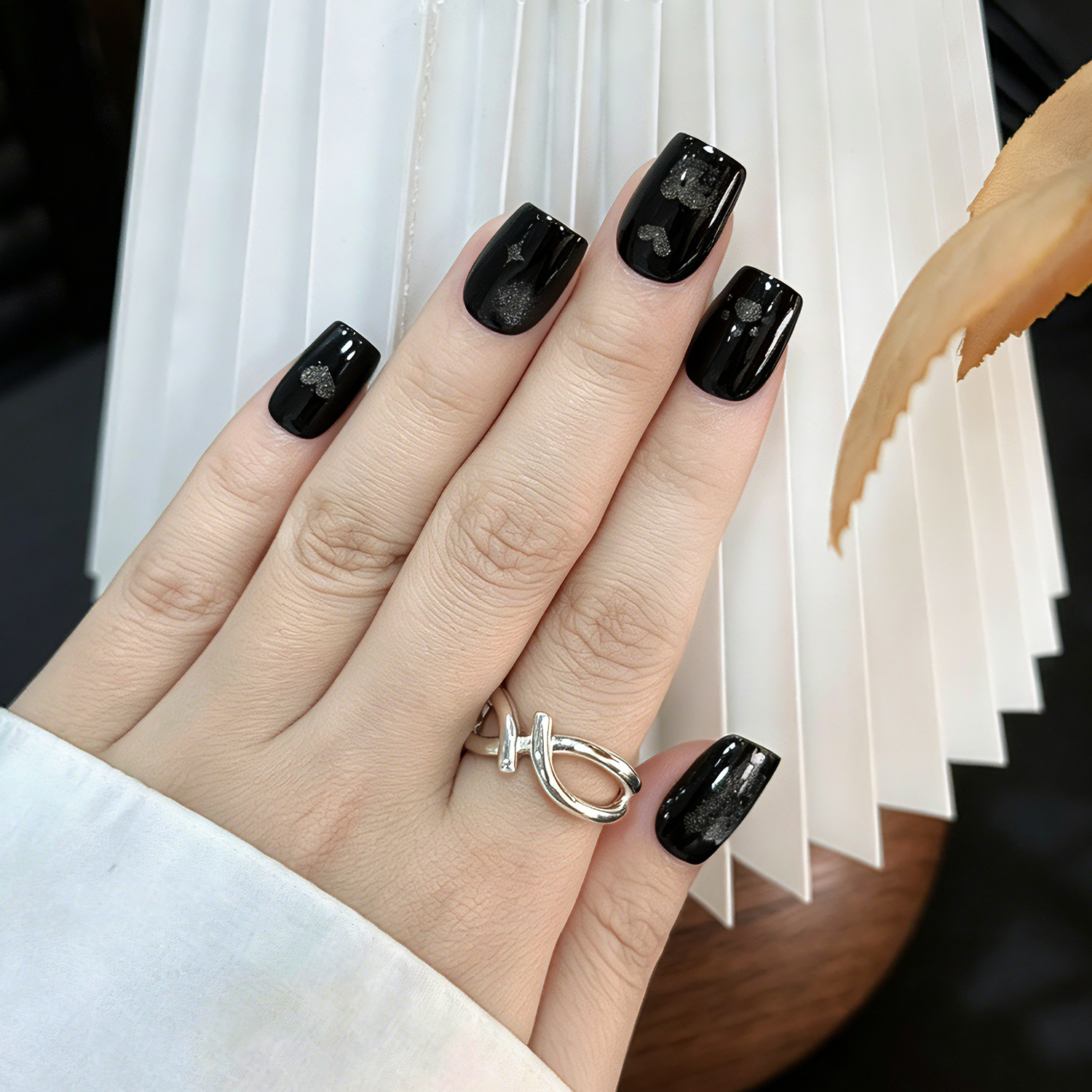 Gothic Cross Chrome | Reusable Press On