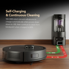 LiDAR Robot Vacuum with Bagless Station,MY SHOP,Robot Vacuum Cleaner