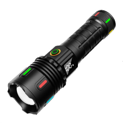 Wholesale Multi-function Powerful Light Long Range Digital Display Rechargeable Tactical Flashlight Zoomable LED Laser Light, Baiwei,Wholesale Multi-function Powerful Light Long Range Digital Display Rechargeable Tactical Flashlight Zoomable LED Laser Light
