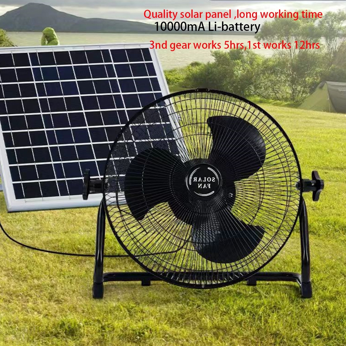 Quatliy big air flow Portable Ac Dc Rechargeable Solar Standing Fan With Solar Panel Solar Fan System,MY SHOP,Quatliy big air flow Portable Ac Dc Rechargeable Solar Standing Fan With Solar Panel Solar Fan System