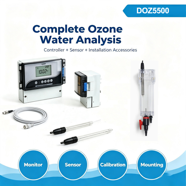 DOZ5500 Dissolved Ozone Controller with CS6530 Ozone Sensor, Online Water Ozone Monitor for Water Treatment,Guangzhou Dnwell Machinery Co., ltd,DOZ5500 Dissolved Ozone Controller with CS6530 Ozone Sensor, Online Water Ozone Monitor for Water Treatment