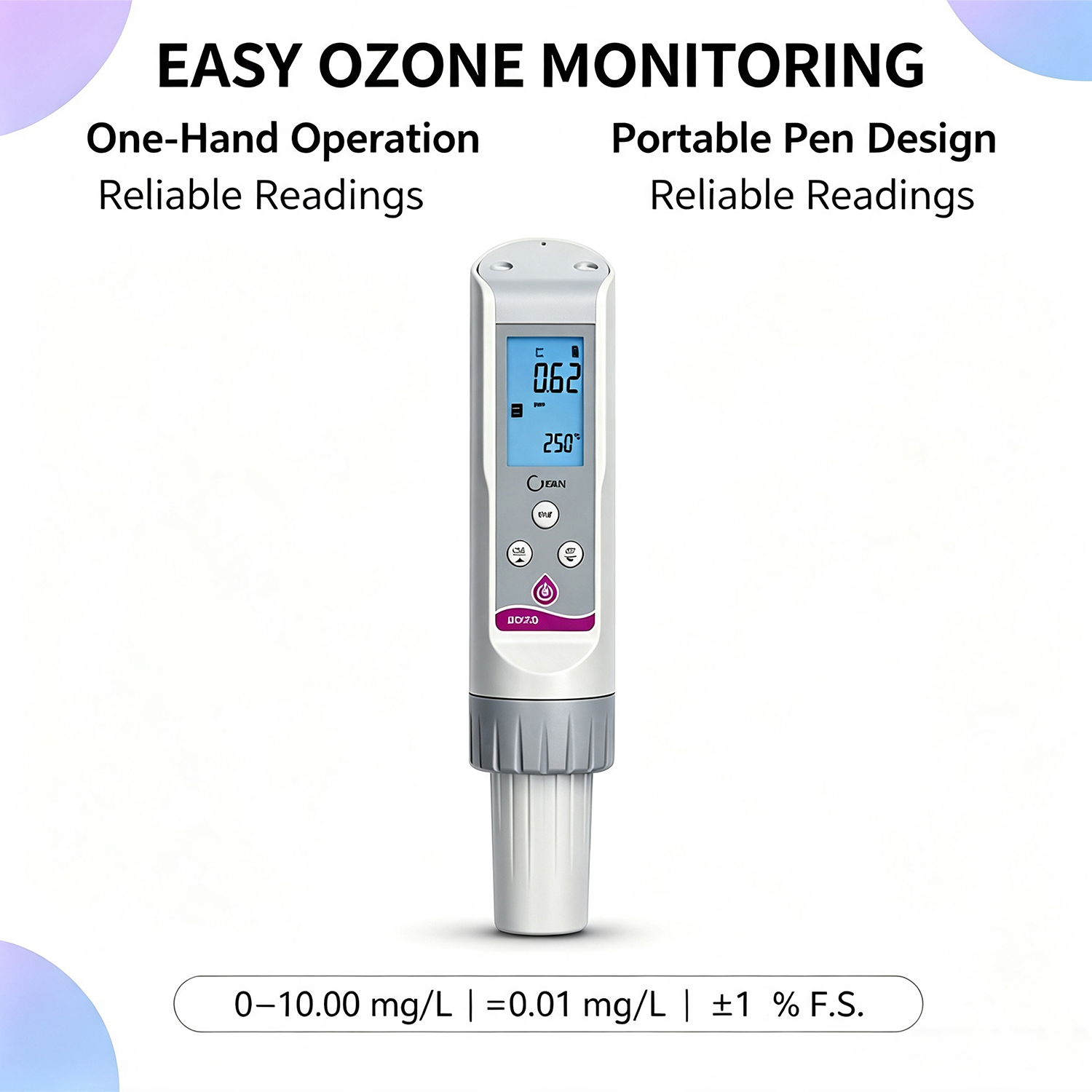 DOZ30 0-10ppm Portable Water Dissolved Ozone Analyzer Water Ozone test Pen with CS6930 Ozone Sensor DOZ100,Guangzhou Dnwell Machinery Co., ltd,DOZ30 0-10ppm Portable Water Dissolved Ozone Analyzer Water Ozone test Pen with CS6930 Ozone Sensor DOZ100