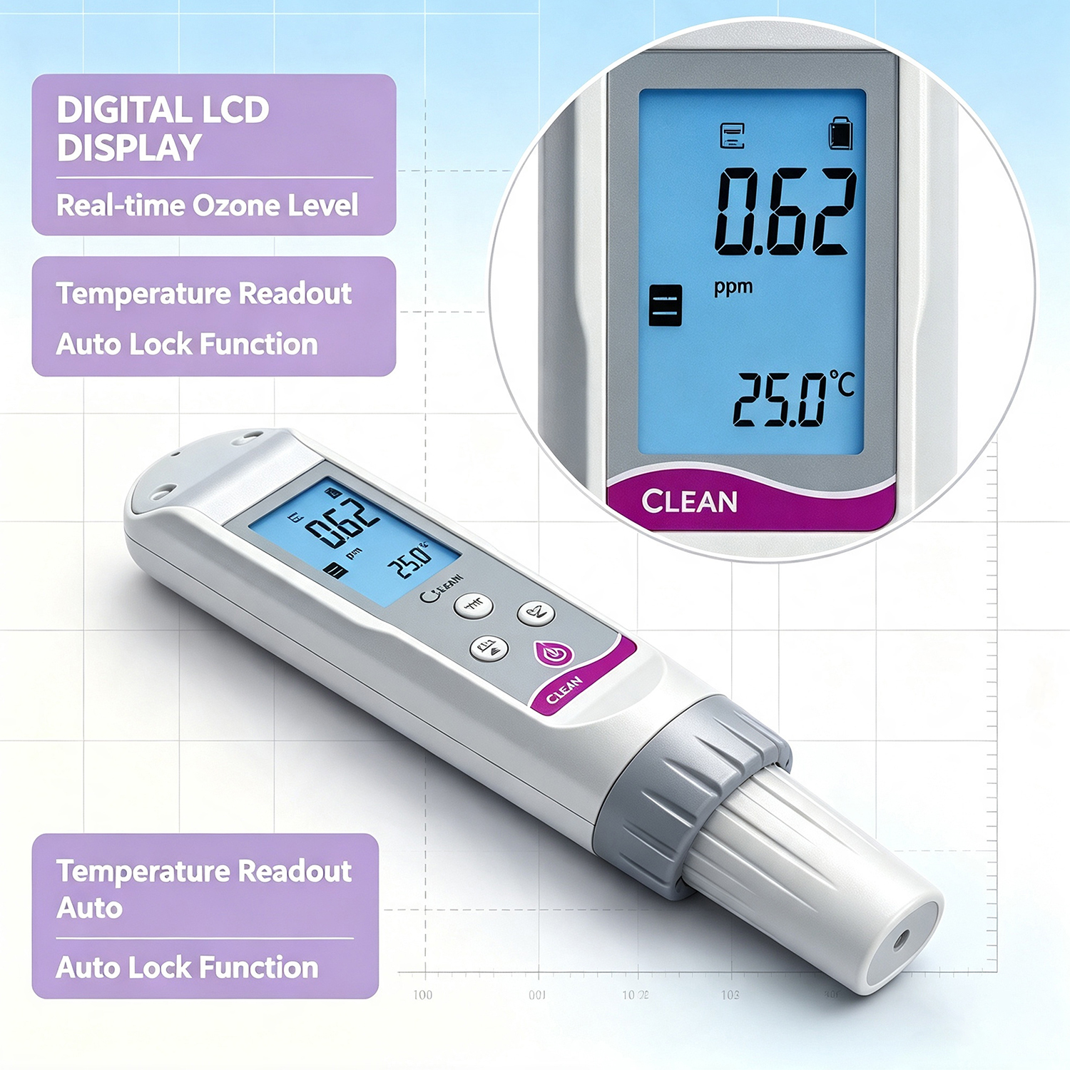 DOZ30 0-10ppm Portable Water Dissolved Ozone Analyzer Water Ozone test Pen with CS6930 Ozone Sensor DOZ100,Guangzhou Dnwell Machinery Co., ltd,DOZ30 0-10ppm Portable Water Dissolved Ozone Analyzer Water Ozone test Pen with CS6930 Ozone Sensor DOZ100