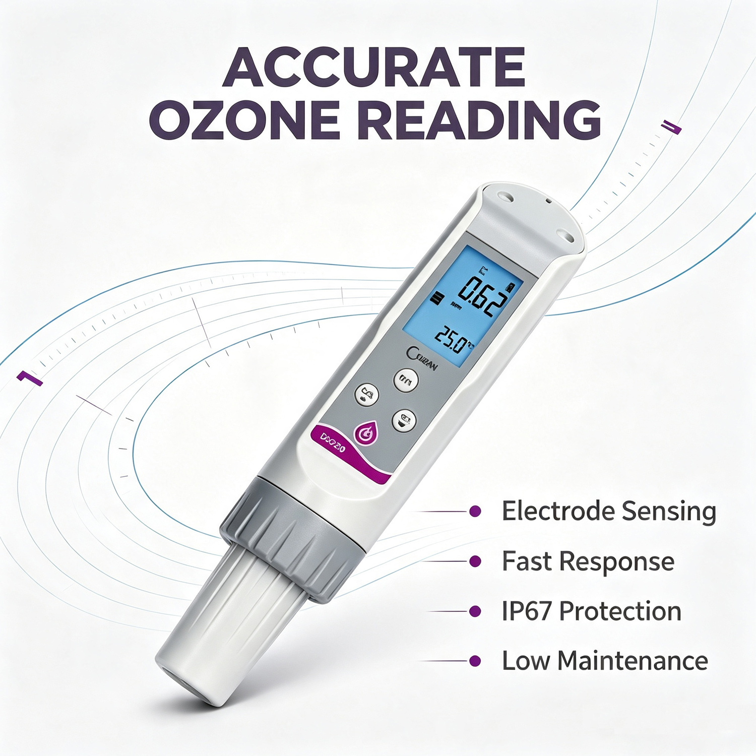 DOZ30 0-10ppm Portable Water Dissolved Ozone Analyzer Water Ozone test Pen with CS6930 Ozone Sensor DOZ100,Guangzhou Dnwell Machinery Co., ltd,DOZ30 0-10ppm Portable Water Dissolved Ozone Analyzer Water Ozone test Pen with CS6930 Ozone Sensor DOZ100