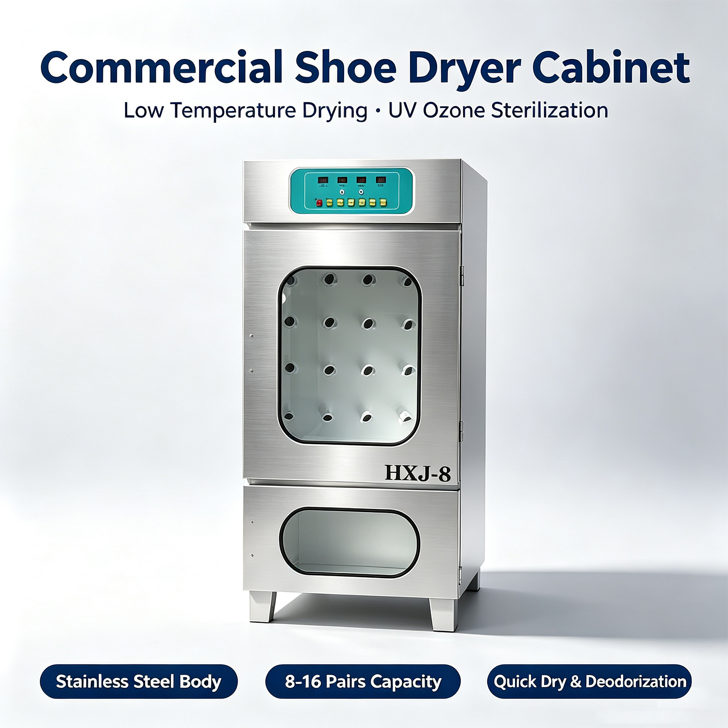Commercial UV Ozone Shoe Sterilizer Dryer Cabinet | HXJ-8, Holds 8 Pairs Shoes, Stainless Steel Shoe Drying & Disinfection Machine,Guangzhou Dnwell Machinery Co., ltd,Commercial UV Ozone Shoe Sterilizer Dryer Cabinet | HXJ-8, Holds 8 Pairs Shoes, Stainless Steel Shoe Drying & Disinfection Machine