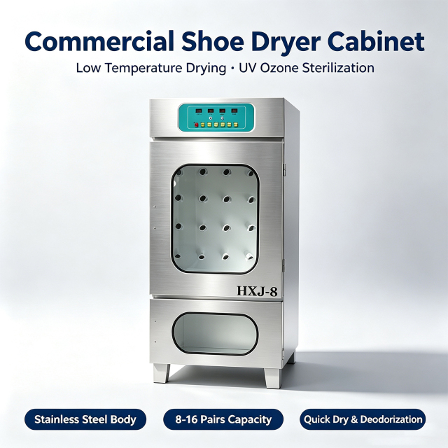 Commercial UV Ozone Shoe Sterilizer Dryer Cabinet | HXJ-8, Holds 8 Pairs Shoes, Stainless Steel Shoe Drying & Disinfection Machine,Guangzhou Dnwell Machinery Co., ltd,Commercial UV Ozone Shoe Sterilizer Dryer Cabinet | HXJ-8, Holds 8 Pairs Shoes, Stainless Steel Shoe Drying & Disinfection Machine