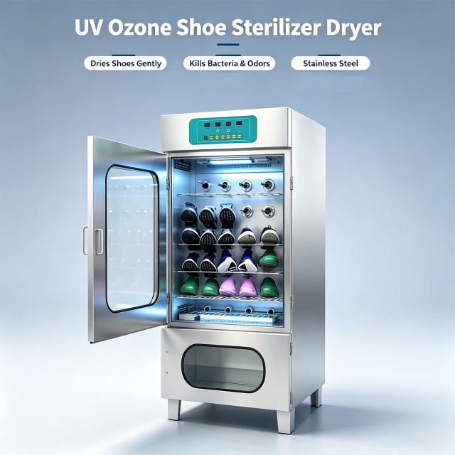 Commercial UV Ozone Shoe Sterilizer Dryer Cabinet | HXJ-8, Holds 8 Pairs Shoes, Stainless Steel Shoe Drying & Disinfection Machine,Guangzhou Dnwell Machinery Co., ltd,Commercial UV Ozone Shoe Sterilizer Dryer Cabinet | HXJ-8, Holds 8 Pairs Shoes, Stainless Steel Shoe Drying & Disinfection Machine