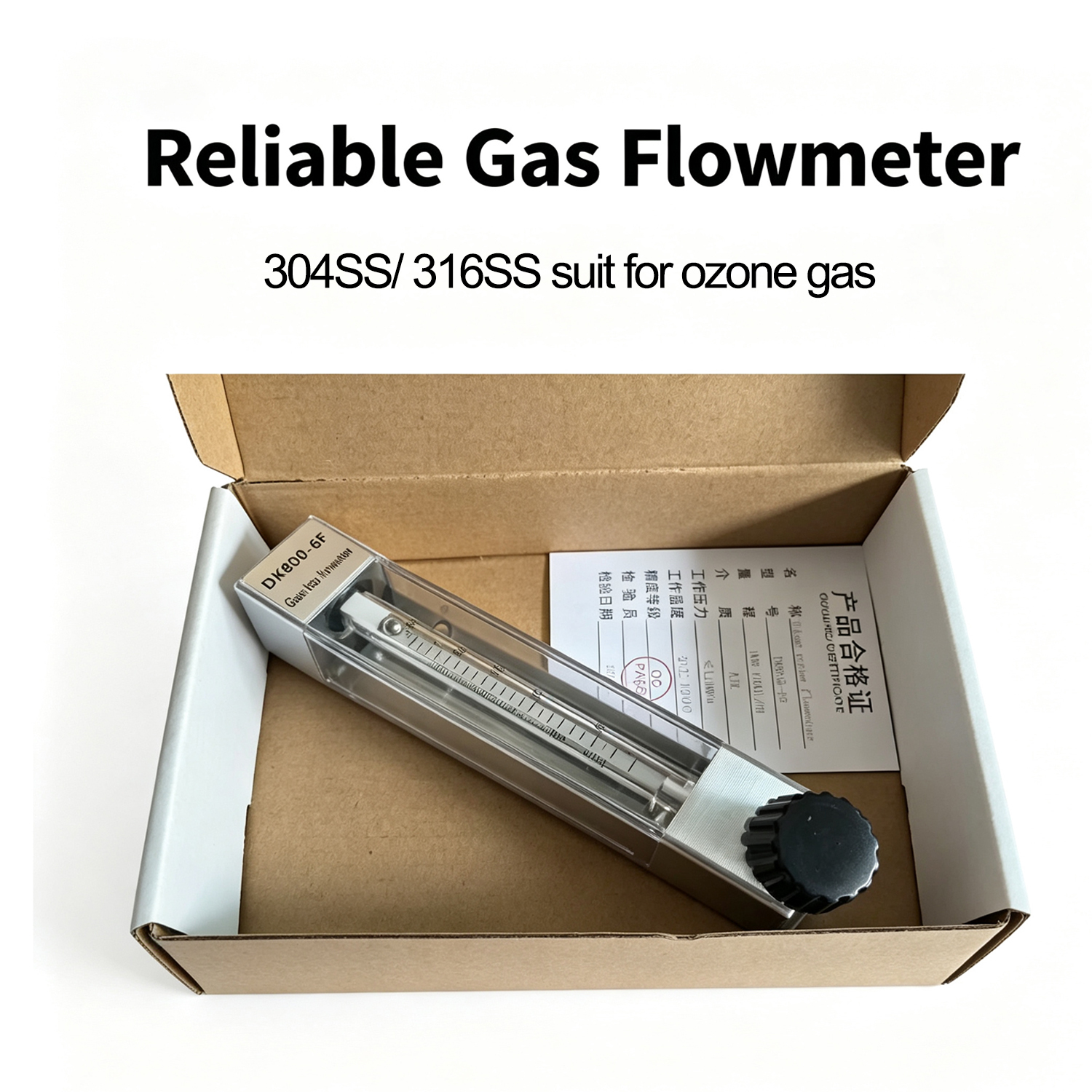 DK800-6F 316SS Stainless Steel Ozone Glass Rotameter Anti-Corrosion Strong Oxidation Resistant Ozone Gas Flowmeter,Guangzhou Dnwell Machinery Co., ltd,DK800-6F 316SS Stainless Steel Ozone Glass Rotameter Anti-Corrosion Strong Oxidation Resistant Ozone Gas Flowmeter