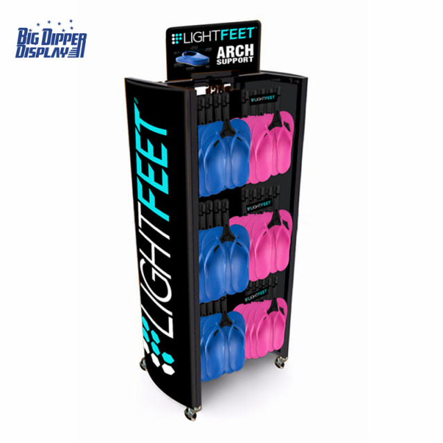 BDD-FF20 OEM Metal Wire Beach Slippers Display Stand