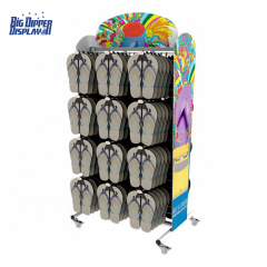 BDD-FF06 Shoe store Floor Standing flip flop metal display rack