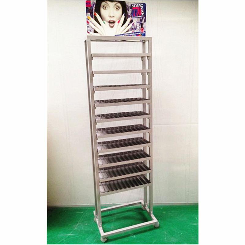 BDD-NA16 Best sale 10 tiers metal nail polish display stand