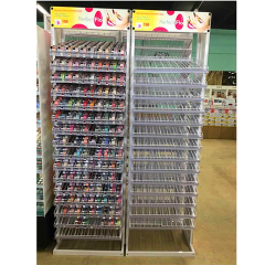 BDD-NA15 High quality Cosmetics Shop metal Nail Powder Display Stand Nail Glitter Powder Display Rack arcylic powder display stand