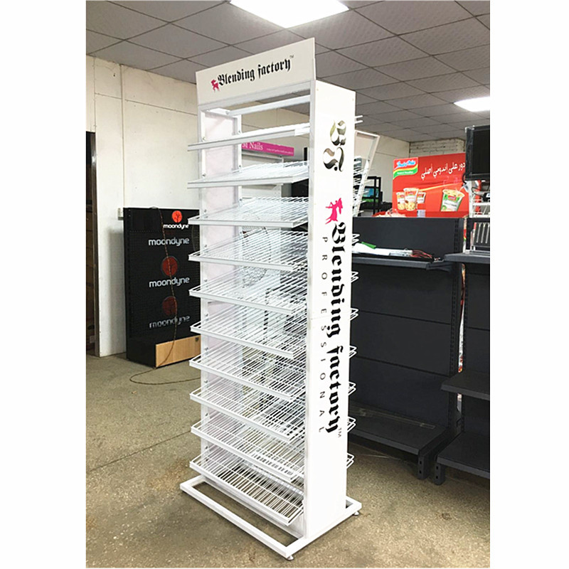 BDD-NA05 Metal Nail Polish Display Rack – 10-Tier Product Display Stand