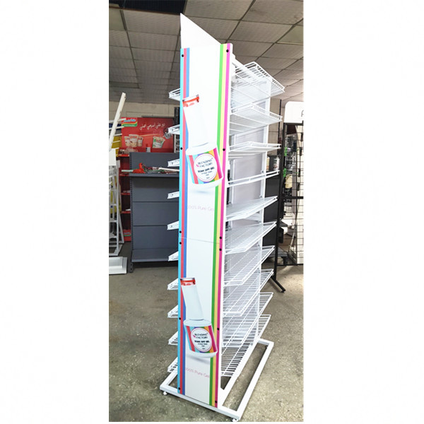 BDD-NA04 Nail Shop floor stand 10 tiers metal gel nail polish display rack