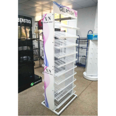BDD-NA01 Hot Sale 10 tiers metal white nail polish display stand