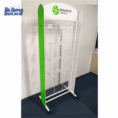 BDD-FF15 Floor Stand Shoe Store Decoration Metal Display Rack For Flip Flops