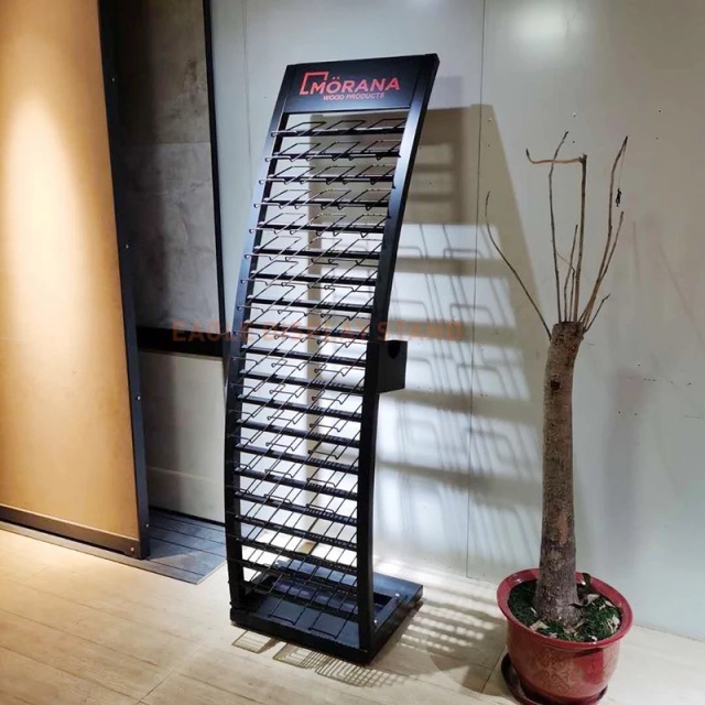 BDD-ST02 Custom Marble Metal Quartz Stone Ceramic Stand Floor Tile Display Rack