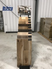 BDD-WF02 Timber Floor Display Rack – Custom Flooring Product Display Stand