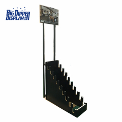 BDD-WF02 Timber Floor Display Rack – Custom Flooring Product Display Stand