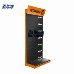 PB28 metal pegboard hanging display rack tools accessory display stand rack for hardware retail store