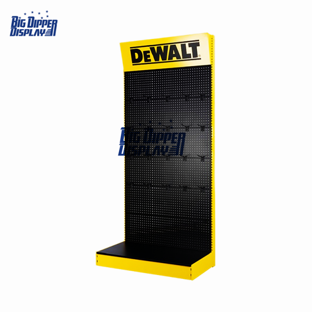 PB09 supermarket cleaning square hole tools display broom mop hanging board pegboard hook set tools display racks