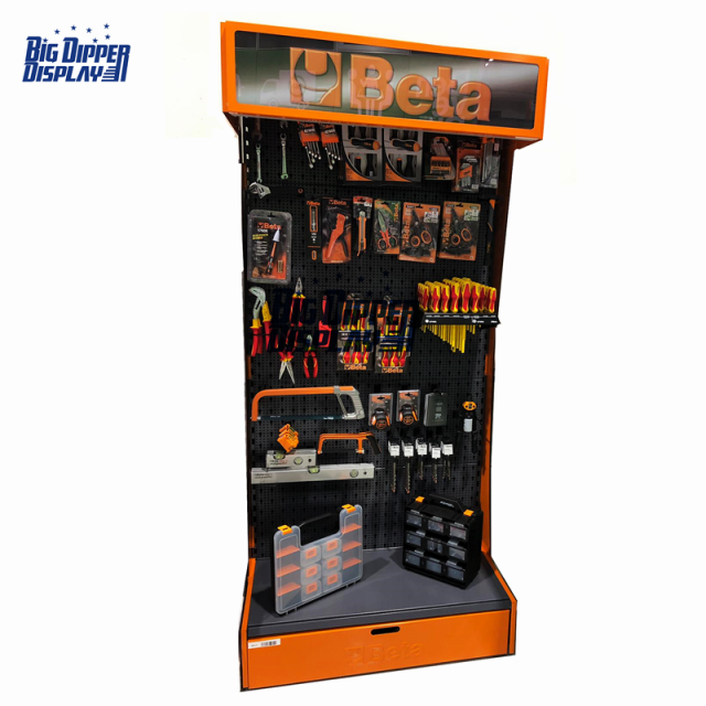 PB10 hardware machines shop metal pegboard tools display rack with hook accessory