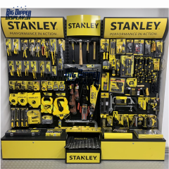 PB04 retail store tools display rack kitchen pegboard hanging plumbing garden power hardware tool displays stand