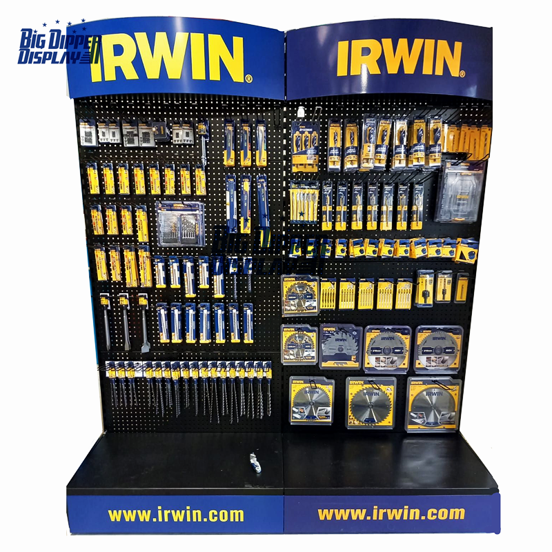 PB07 Tool-Pegboard Counter Display Stand Rack – Multi Large Repair Tools Display Rack