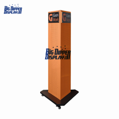 PB33 metal pegboard hanging display rack tools accessory display stand for hardware retail store