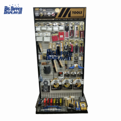 PB31 metal pegboard floor hardware product power tool accessories hand tools display rack with hanging hooks