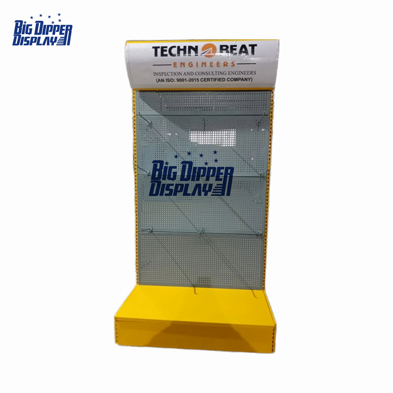 PB68 multifunction power tool display stand pegboard hardware display rack with hook