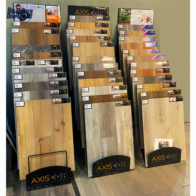 BDD-WF29 wood floors display racks parquet hardwood flooring tile sample display stands