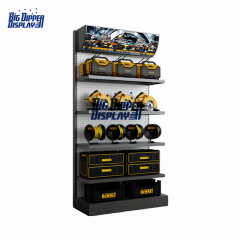 PB61 retail metal hardware display shelf hanging product display tools metal pegboard tool orgnizer display rack