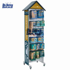 PB60 metal tool display rack for exhibition pegboard hardware and tool display shelf peg board display rack
