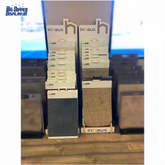 BDD-WF15 showroom hardwood flooring displays stand sample boards for hardwood laminate wood plank flooring display rack