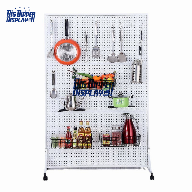 PB73 shop fittings hand tools display rack pegboard display stand for power tools shop display