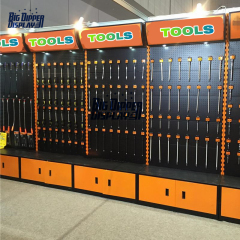 PB56 pegboard hardware product display racks with hok tool accessories display rack stands