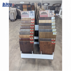 BDD-WF23 timber wood floor display racks laminate hardwood flooring display stands