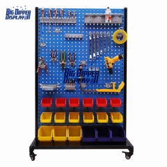 PB75 custom hardware store shelves shop fittings and display tools pegboard display rack