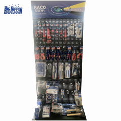 PB43 wholesale retail store fixture garage tool storage displays racks hardware metal pegboard display stand