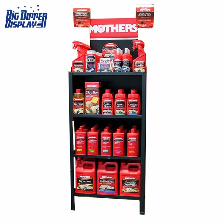 BDD-OL26 Car Parts Engine Oil Metal display stand car lubricant motor lubricating oil display rack for Auto repair shop